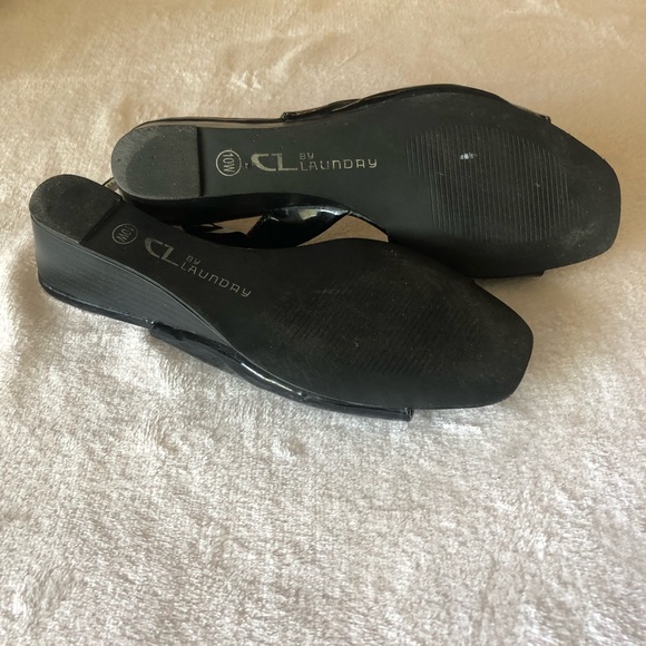 CL BY LAUNDRY BLACK SHOES SIZE 10W - Picture 3 of 3